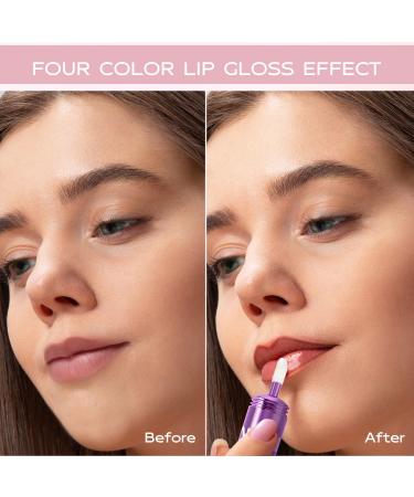 4-in-1 Lip Stain Set - Vivid Lip Tints & Clear Gloss | Moisturizing Non-Sticky Long-Lasting Formula for Plump Matte & Glossy Lips - International Shipping Available - Buy Online on GoSupps.com