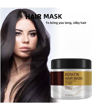 Collagen Hair Mask Collagen Hair Treatment Oil Collagen Hair Mask Keratin Hair Mask Collagen Treatment Deep Repair Conditioner Hair Masks Conditioning Argan Oil Hair Mask for Dry Damaged Hair - Buy Online on GoSupps.com