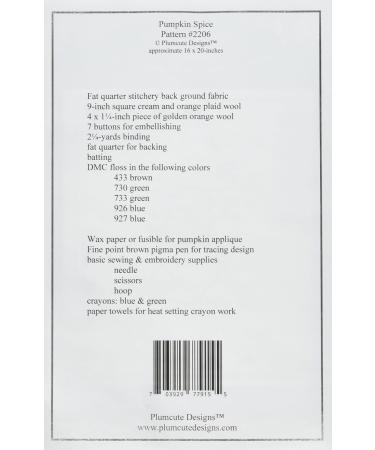 Plumcute Designs Pumpkin Spice Pattern Multi - Buy Online on GoSupps.com