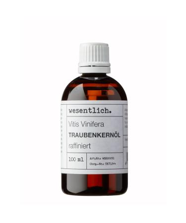 Grape Seed Oil 100ml - 100% pure oil (Vitis Vinifera Seed Oil) from essential. - Buy Online on GoSupps.com