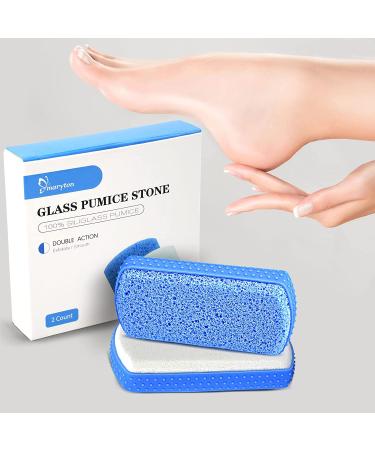 Maryton Foot Scrubber Pumice Stone 2-in-1 Exfoliating Pedicure Tool - Dead Skin Callus Remover - 2-Pack - Buy Online on GoSupps.com