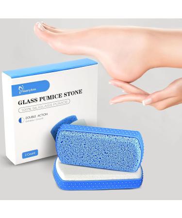 Maryton 2-in-1 Foot Scrubber Pumice Stone for Feet - Ultimate Pedicure Tools for Dead Skin Callus Remover - 4 Count - Buy Online on GoSupps.com