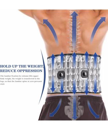 Decompression Back Belt - Portable Lumbar Traction Device for Lower Back Support & Pain Relief | Fits All Sizes - Buy Online on GoSupps.com