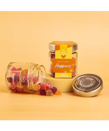  naschlabor Instant Happiness Gift Jar 120g | Lucky Rubber Bears | Quick Luck in a Glass | Gift | Acid Rubber Bear | Party Gift - Buy Online on GoSupps.com