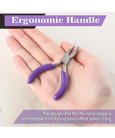 3-Inch Mini Bent Chain Nose Pliers - Precision Jewelry Making and Crafting Tool - Buy Online on GoSupps.com