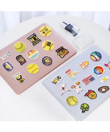 102Pcs Softball Stickers for Girls Boys Teens Kids  Sports Softball Stickers Decals for Laptop Water Bottles Bike Skateboard Luggage Computer Hydro Flask Toy Phone Snowboard (Softball) - Buy Online on GoSupps.com