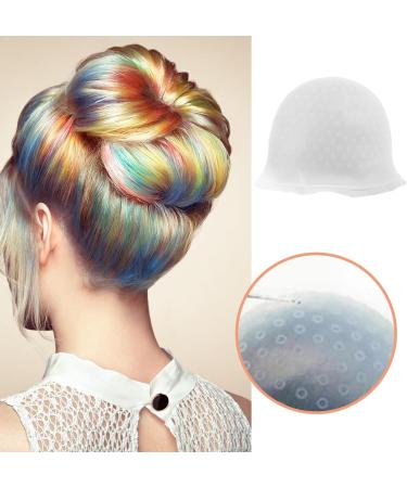 Highlighting Cap Silicone Highlighting Cap with Hook Professional Reusable Highlighting Caps and Hook Kit Hairdressing Dyeing Staining Tools for Women Men - Buy Online on GoSupps.com