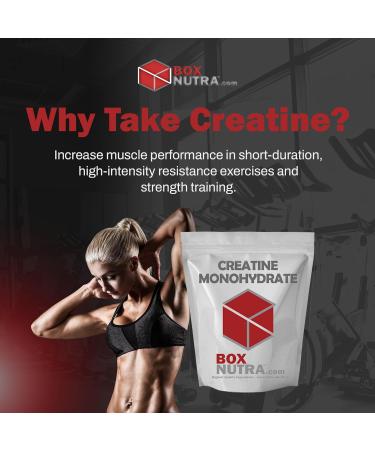 BoxNutra Creatine Monohydrate 1kg - Boost Muscle Gain Enhance Strength Training & Support Bones & Joints - International Shipping Available - Buy Online on GoSupps.com