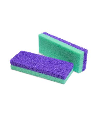 Maccibelle Salon Foot Pumice and Scrubber for Feet and Heels Callus and Dead Skins, Safely and Easily Eliminate Callus and Rough Heels (Pack of 2) 2 Count (Pack of 1)