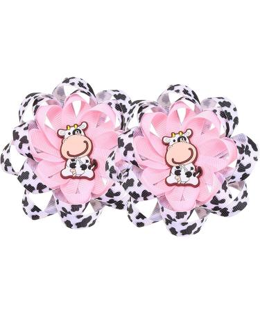 Besreey Cow Print Headband 1 Pair Cute Cow Bow Clip Cow Headband Cow Print Bows Cow Print Hair Accessories for Cow Theme Party Daily Life Travel School Activities - Buy Online on GoSupps.com