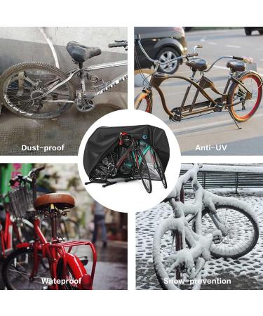 Waterproof Bike Cover for 2-3 Bikes | Outdoor, UV & Dust Resistant | Lock Hole Included | Heavy Duty and Black - Buy Online on GoSupps.com