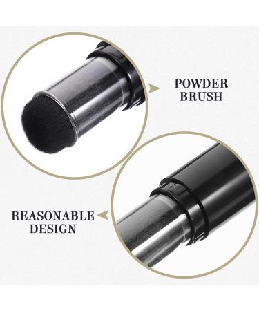 Beaupretty Loose Travel with Retractable Reusable Brush Fiber Portable Powder Applicator Bottle Makeup Foundation Supplies Dust Artificial Cleaning Buttons Refillable Cosmetic Jar - Buy Online on GoSupps.com