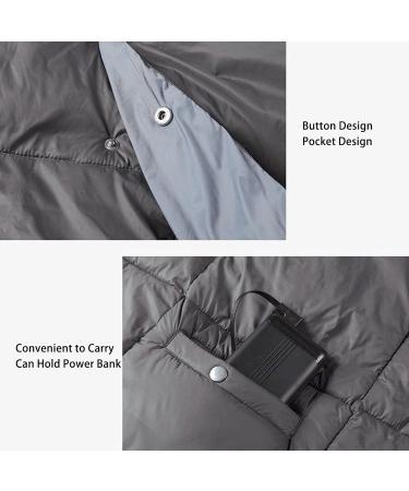Alomejor USB Heating Blanket - 6 Heating Zones | Soft Breathable Relief for Back Pain | International Shipping - Buy Online on GoSupps.com