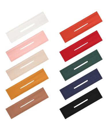 Ysleen Deft Hair Bun Multicolor Cloth Magic Clip Hair Bun Maker Donut Bun Maker Hairstyle Musthaves Tool Flexible Reusable French Hairstyle Twist Bun Hair Accessories (Simple Style), 10 Count Multicolor,Multi-color