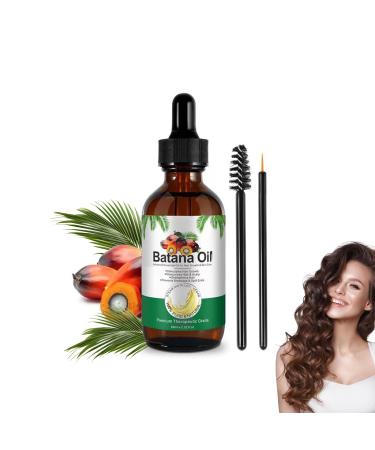 Batana Oil 100% Pure Natural Wild Essential Oils Hair Care Anti-Hair Loss Repair Hair Damage Deeply Nourish Scalp Make Hair Thicker Add Shine 60ml