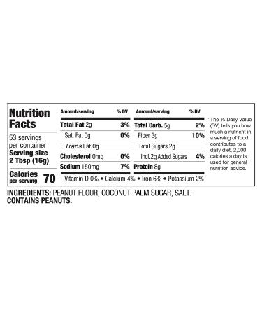 PBfit All-Natural Peanut Butter Powder | High Protein, 30 Oz | Real Roasted Peanuts - Buy Online on GoSupps.com