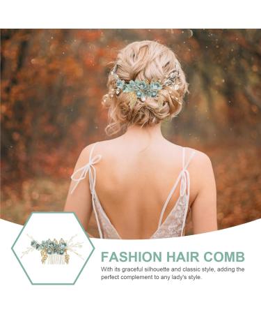 ibasenice Rhinestone for Hair Fashion Retro Alloy Hair Comb Hair Combs Side Wedding Hair Accessory for Women Green Hair Comb Hair Clip Hair Teasing Comb Bridesmaid Cherry Blossoms Scarf - Buy Online on GoSupps.com
