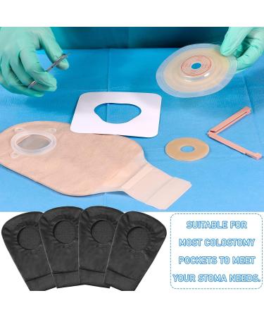 4-Piece Black Ostomy Bag Cover for Men & Women | Odor Control, Washable & Stretchy Pouch Liner | Lightweight Protector - Buy Online on GoSupps.com