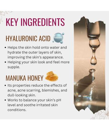 Manuka Honey Face Serum with Collagen & Hyaluronic Acid - Anti Aging 1.01 oz by Manuka Lane | International Shipping - Buy Online on GoSupps.com