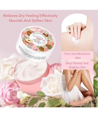 265G Trendyfave Sweet Almond Oil Rose Moisture Body Cream Large Capacity Body Skin Care Moisturiser For Women Skin Brightening Cream Moisturiser For Dry Skin With Niacinamide - Buy Online on GoSupps.com