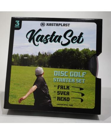 Kastaplast Kasta Set for Disc Golf, Great Beginner and Starter Pack, Includes Putter, Midrange & Driver Colors May Vary