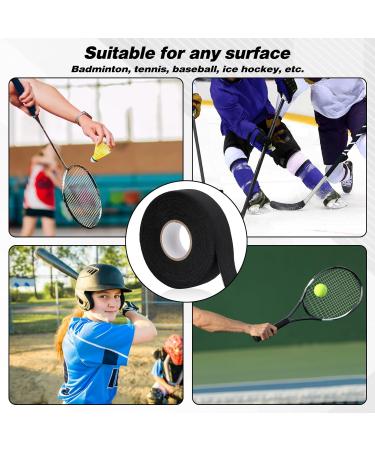 Kalione Non-Slip Hockey Racket Tape - 25m x 25mm Self-Adhesive Handle Band for Badminton Golf and Tennis - Durable Wear-Resistant Black - Buy Online on GoSupps.com