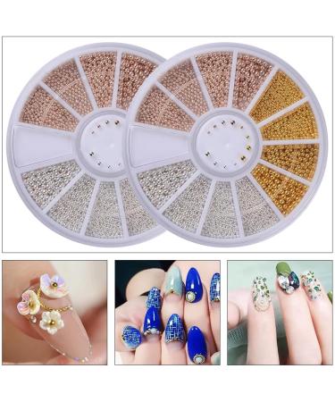 2 Boxes Nail Art Mini Steel Ball Beads for Nail Decoration | Nails Beauty Accessory Tool - Buy Online on GoSupps.com