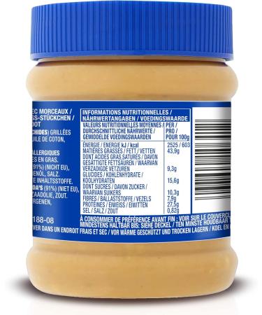 Skippy Super Chunk Peanut Butter - Crunchy Chunks & American Flavor - Palm Oil Free - 340g - Buy Online on GoSupps.com