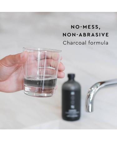 MOON Charcoal Mouth Rinse - Fluoride-Free Alcohol-Free Freshens Breath Detoxifies with Lunar Peppermint Flavor - 16 oz - International Shipping Available - Buy Online on GoSupps.com