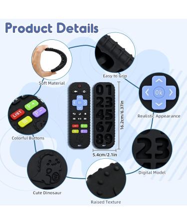 Tooth Forces for Babies 0-12 Months | Remote Control Teething Aid & Silicone Bath Toys for Toddlers | Perfect Gifts for Autism | Black - Buy Online on GoSupps.com