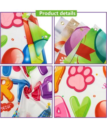 Cat Happy Birthday Backdrop Cat Birthday Party Decorations Kitten Photography Background for Pets Kitty Lover Kids Cat Theme Birthday Party Supplies - Buy Online on GoSupps.com