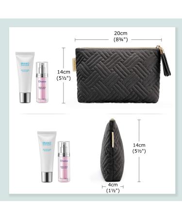 Buy Bagsmart 2-Piece Marble Cosmetic Bag & Pencil Case - Multifunction Travel Organizer - Black Zip Packing Cube - Ideal for International Shipping - Buy Online on GoSupps.com