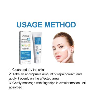 B5 Soothing Repairing Cream - Strengthen Skin Barrier Repair Acne-Prone Skin Improve Roughness | 40ml - International Shipping Available - Buy Online on GoSupps.com