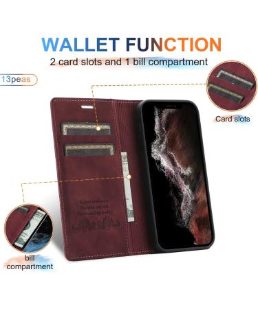 13peas Leather Case for Samsung Galaxy A54 5G (Wine Red) - Buy Online on GoSupps.com