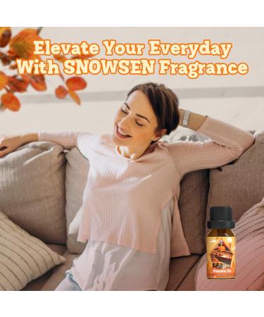 SNOWSEN Autumn Set of 6 Premium Fragrance Oils - Apple Spice Pumpkin Pie Pine Cinnamon Vanilla Snickerdoodle - Fragrance Oils for Diffuser Candle & Soap Making 6x10ML - Buy Online on GoSupps.com