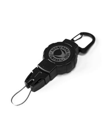 Boomerang Scuba Diving Retractable Gear Tethers with a Kevlar Cord and Universal End Fitting - Great for Scuba Diving Gauges, Flashlights, Cameras and More - Made in The USA Small Carabiner (24" / 4oz.)