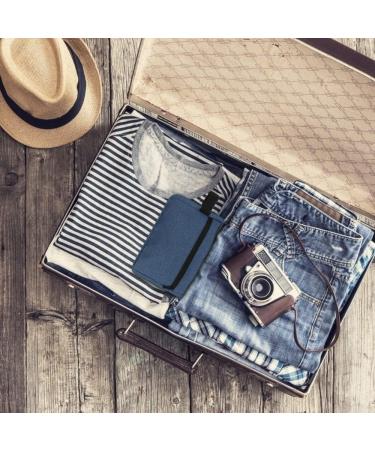 Men's Portable Waterproof Toiletry Bag - Blue | Travel Shaving & Cosmetic Bag with Handle - Gym & Shower Accessories - Buy Online on GoSupps.com