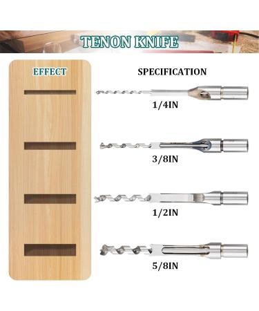 YUCHENGTECH Bench Drill Locator Set - Woodworking Mortiser Square Hole Chisel Drilling Machine with 4 Bits Steel - Buy Online on GoSupps.com