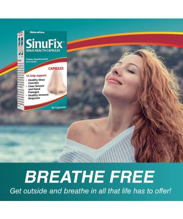 NaturalCare SinuFix Capsules - Supports Healthy Sinuses & Respiratory Functions - 60 CT - Buy Online on GoSupps.com