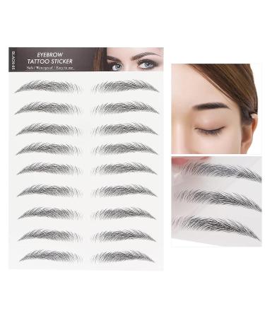 Long Lasting Waterproof Eyebrow Tattoo Sticker for Women - BLACK-05 - Buy Online on GoSupps.com