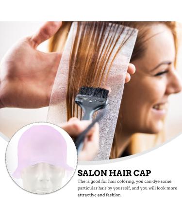 Lurrose 1 Set hair color highlighter cap hair tinting dye hat highlight colour hat hair tinting bowl DIY plastic dye Dyeing Color Tool clamshell hair dye bowl conditioning Stainless steel Pink - Buy Online on GoSupps.com