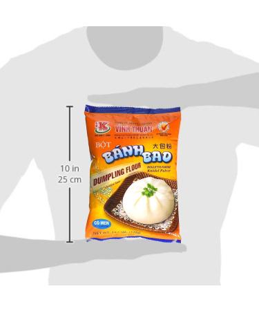 Vinh Thuan VT Asian Dumpling Flour Bot Banh Bao 2 Pack of 400g Traditional Vietnamese Chinese Rice Dumpling Bun For Meat Vegan Halal Recipes - Buy Online on GoSupps.com