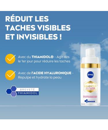 NIVEA Luminous 630 Coffret Soin de jour & S rum (1x1 pce) Soins visage anti taches pigmentaires au Thiamidol & Acide Hyaluronique Coffret cadeau femme soin anti- ge cr me hydratante visage - Buy Online on GoSupps.com