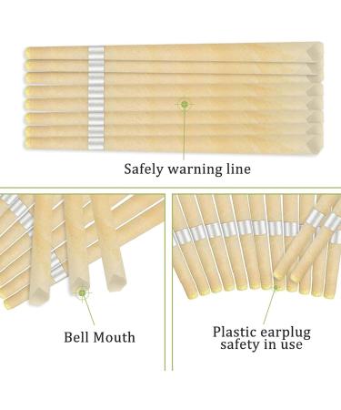 Natural Beeswax Ear Candles Set - 32 Pack for Ear Wax Removal and Cleaning - Buy Online on GoSupps.com