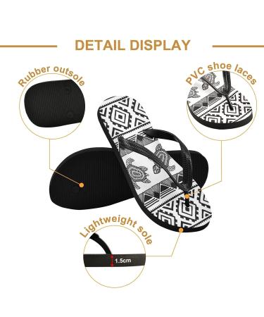 Buy Mnsruu Sea Turtles Striped Flip Flops | Stylish XXL for Men & Women | Perfect for Home Hotel Spa & Travel - Buy Online on GoSupps.com