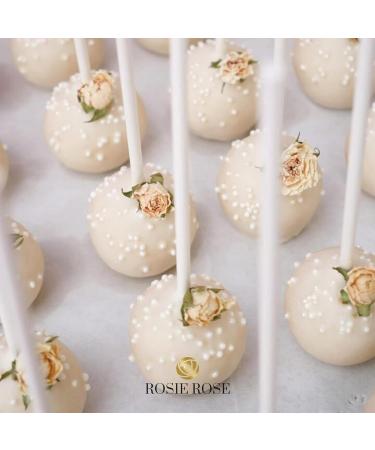 Buy Vintage White Rose Edible Flowers (50g) - Perfect for Wedding Cakes Baking & Cooking - Natural Rose Blossoms Decoration - Buy Online on GoSupps.com