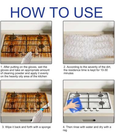 Mof Chef Cleaner Powder Heavy Duty Degreaser Cleaner Mof Chef Protective Kitchen Cleaner Foaming Heavy Oil Stain Cleaner All Purpose Cleaner Powder For Hood Pots Grill Sink (1pc) - Buy Online on GoSupps.com