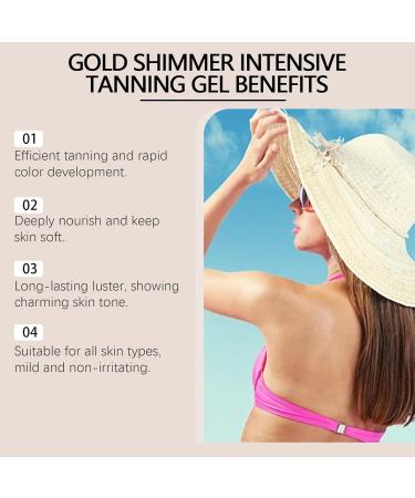 Intensive Tanning Gel Tanning Accelerator Bronzing Creme Tanning Activator Suitable for Face and Body Get a Natural Tan Fast Bronzing (2PCS) - Buy Online on GoSupps.com