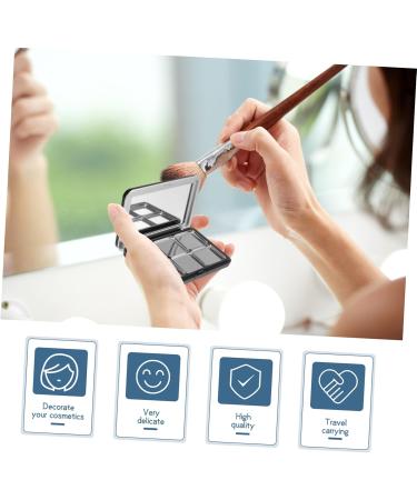 FOYTOKI 1 Set Eye Shadow Box DIY Blusher Container Fillable Eyeshadow Container Refillable Blusher Container Travel Eyeshadow Container Refillable Lipstick Container Makeup Supplies - Buy Online on GoSupps.com