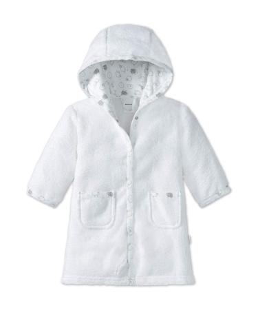 Schiesser Unisex Baby Bathrobe 74-80 White (White 100)